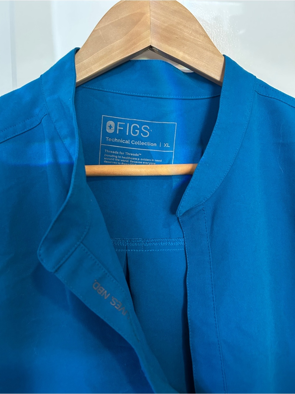 FIGS Caribbean Blue Rafaela Scrub Top